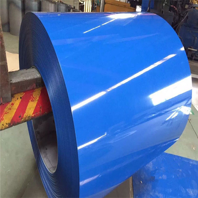 ASTM RAL Kolor 8-35um PPGI Cewka 600 - 1250 mm Wstępnie malowana niebieska stal