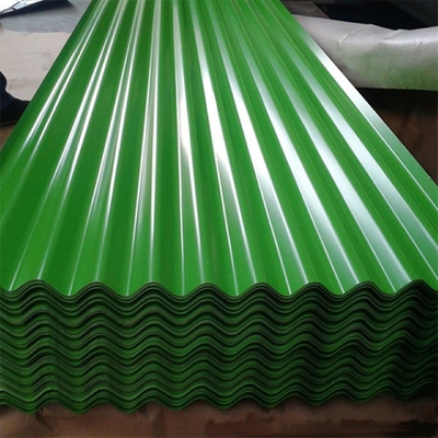 PE 30-275g / M2 Zielone metalowe panele dachowe RAL 9012 Kolorowe blachy faliste