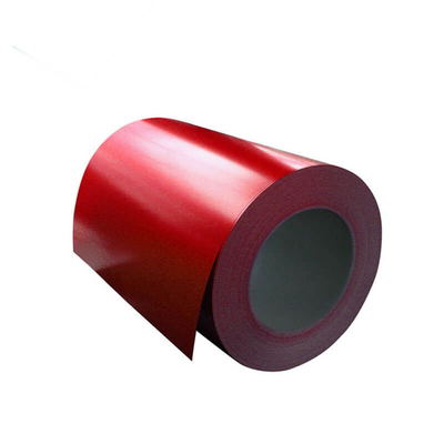 AISI Red Pre Painted Galwanizowana stalowa cewka 30-275g / M2 Kolorowa cewka ze stali powlekanej