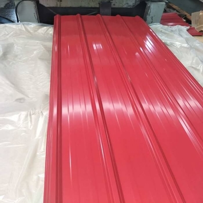Blacha dachowa powlekana kolorem 30-275 g / M2 600-1100 mm Biały dach z blachy falistej