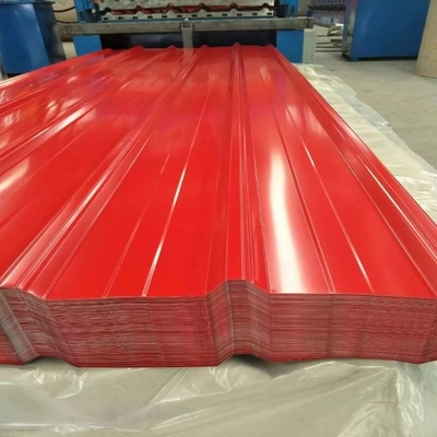 Blacha dachowa powlekana kolorem 750 mm SGCC Gi Color Coated Corrugated Sheet