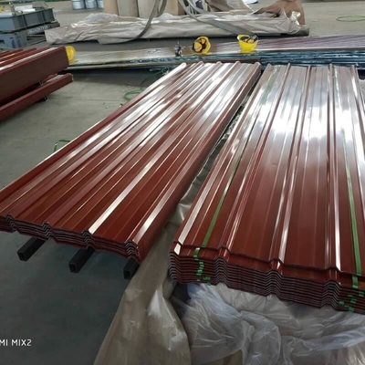 Blacha dachowa powlekana kolorem 750 mm SGCC Gi Color Coated Corrugated Sheet