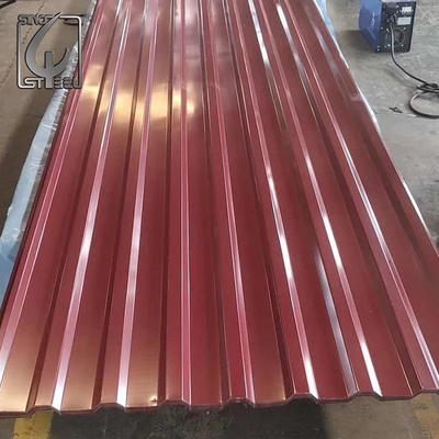 800 mm Malowana blacha dachowa Z30 Stal powlekana kolorem Kolor RAL Zwykły Spangle