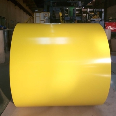 Żółta 610 mm Malowana stalowa cewka SGCC Malowana galwanizowana stalowa cewka Ppgi