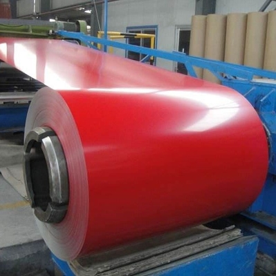 ISO9001 Red Malowane galwanizowane stalowe cewki Gi Sheet Zero Spangle PPGI 610mm