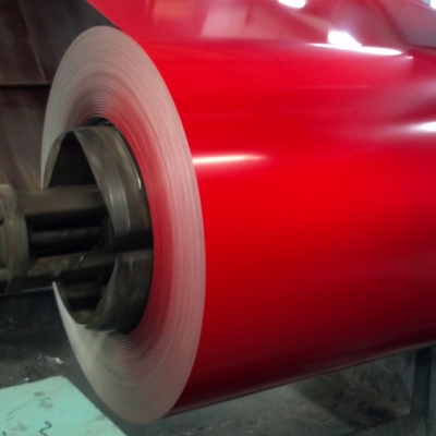 ISO9001 Red Malowane galwanizowane stalowe cewki Gi Sheet Zero Spangle PPGI 610mm